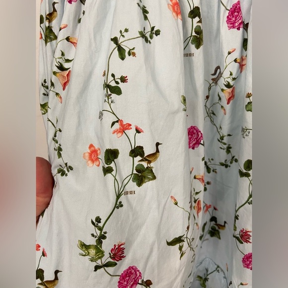 Hill House The Ellie Nap Midi Dress in Pond Floral Light Blue Size 2XL - Picture 8 of 11